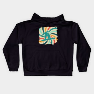 Snowboard retro Kids Hoodie